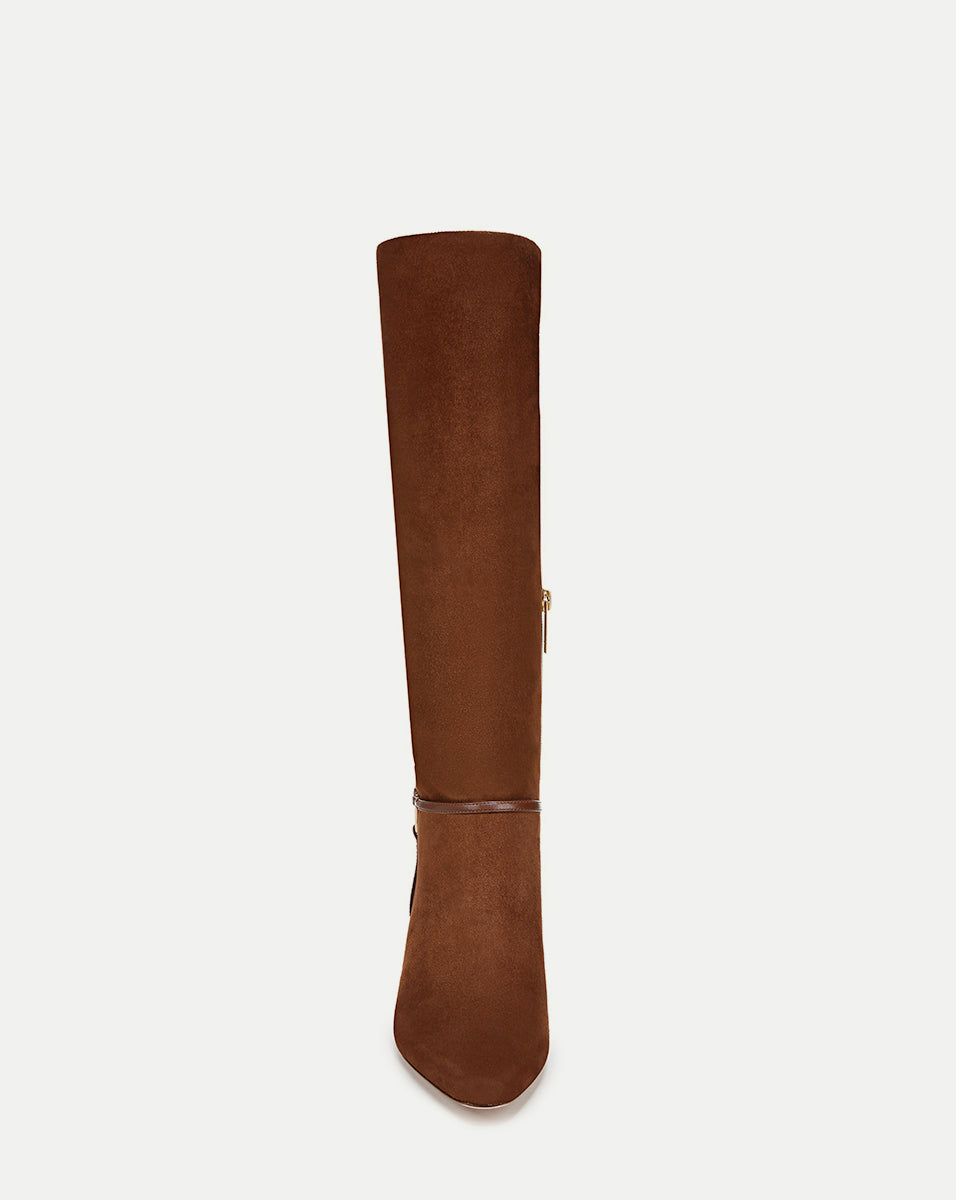Kenzie Mid Heel Tall Boots for Women - Wide Calf Comfortable Knee High Boots | Perfect for Office, Date Night & Fall/Winter Fashion