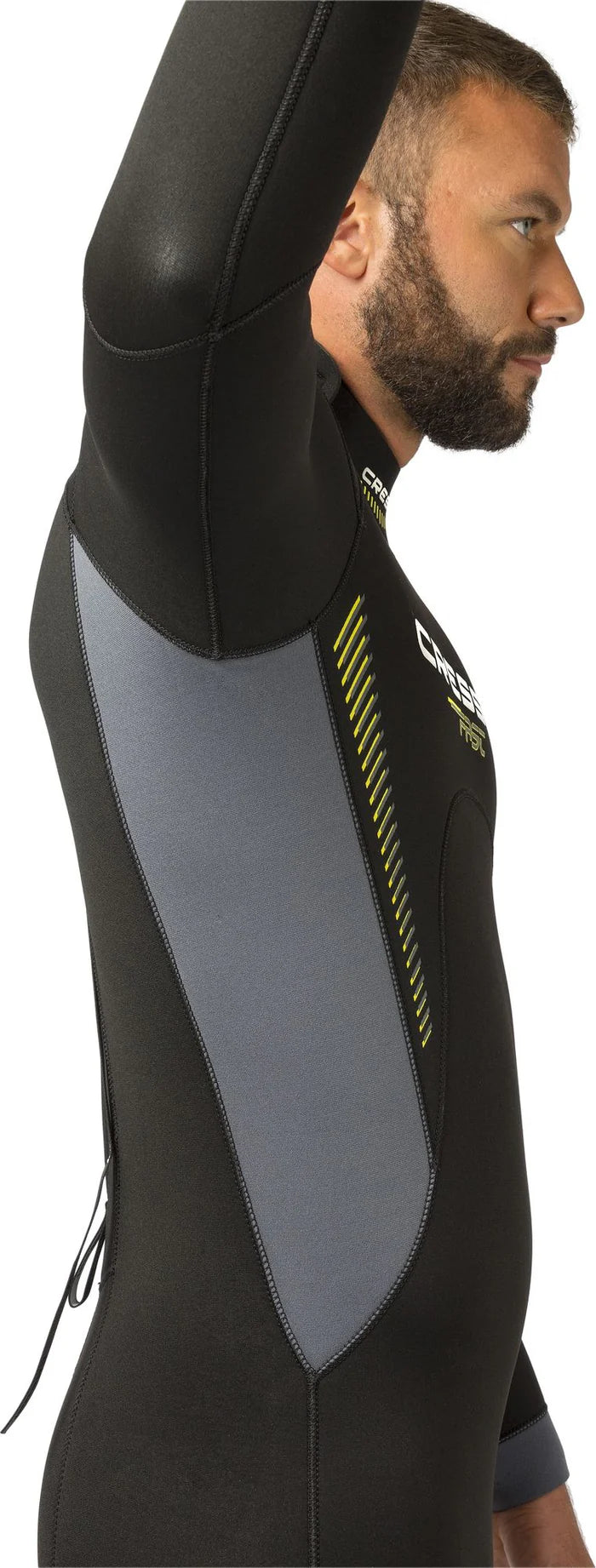 Cressi Fast Full Wetsuit for Scuba Diving & Spearfishing - 3mm Neoprene Thermal Protection for Men & Women - Perfect for Cold Water Surfing, Snorkeling & Water Sports