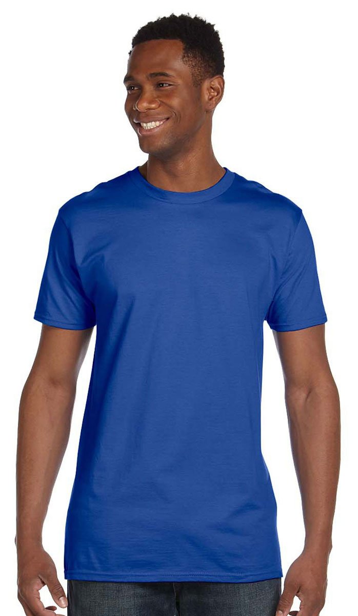 Hanes Men's 4980 ComfortSoft Cotton T-Shirt - Breathable Undershirt for Men, Pack of 6 - Perfect for Layering, Casual Wear & Everyday Comfort
