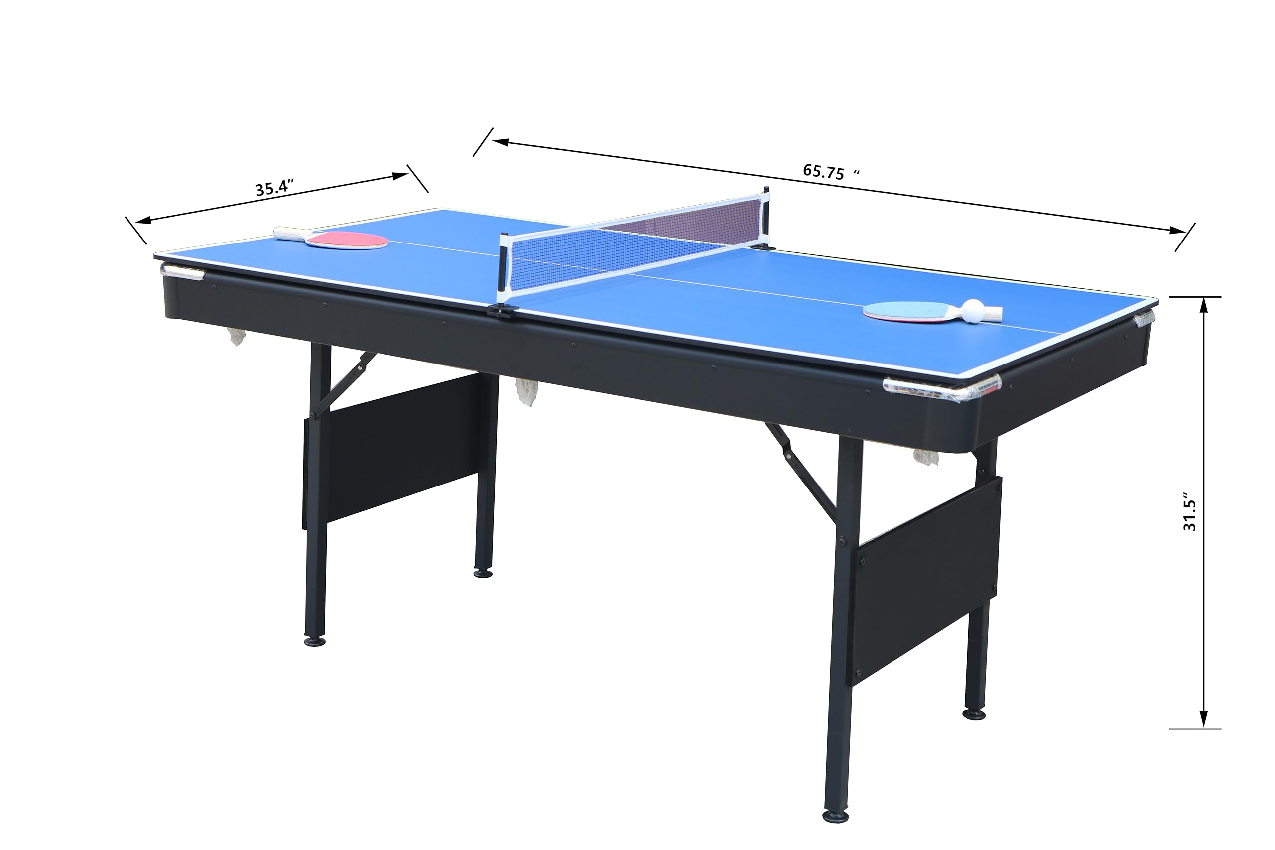 3-in-1 Portable Game Table Set - Pool, Billiards & Table Tennis Combo for Indoor/Outdoor Sports & Family Game Night Entertainment