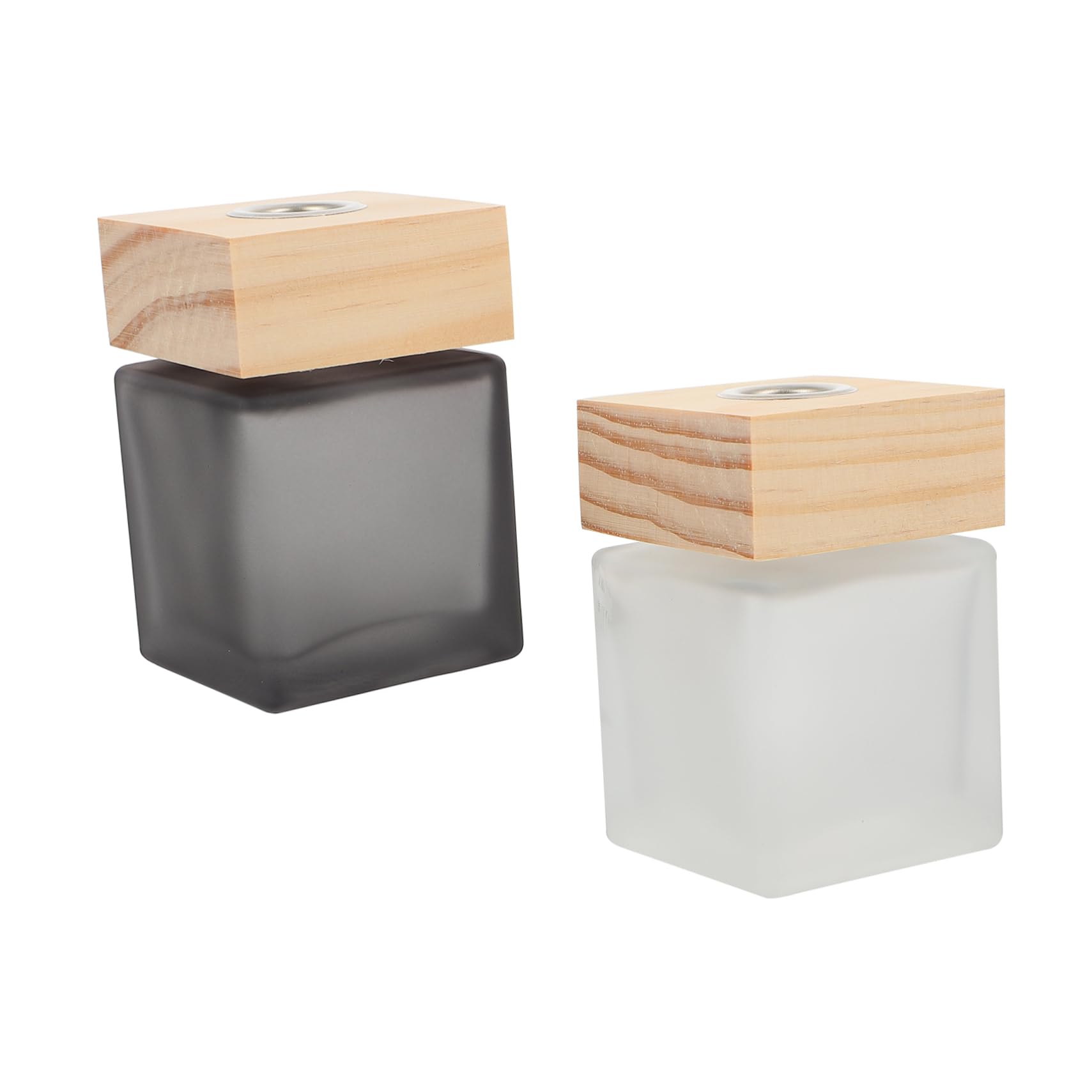 FUNOMOCYA 2 Pack 100ml Square Aromatherapy Bottles - Essential Oil & Perfume Bottles for Home Decor, Diffuser, DIY Blends & Spa Relaxation