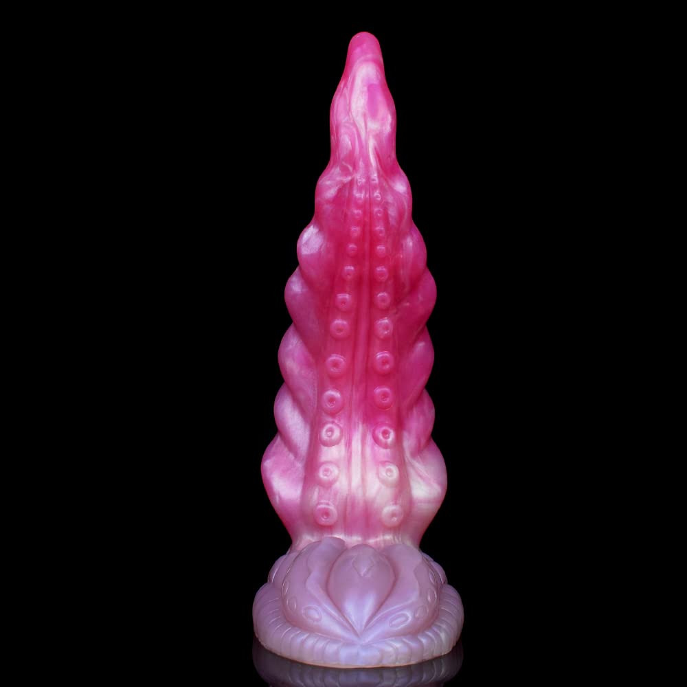 BeHorny Liquid Silicone Octopus Tentacle Dildo with Strong Suction Cup - Realistic Fantasy Sex Toy for Women & Couples - Perfect for Solo Play, BDSM, and Roleplay Scenes