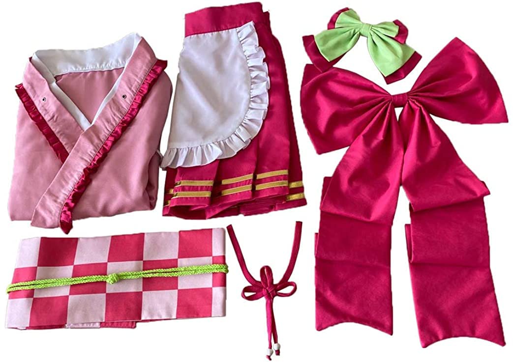 Anime Kimetsu No Yaiba Cosplay Costume - Lolita Maid Dress & Kimono Set for Women | Perfect for Halloween, Conventions & Themed Parties