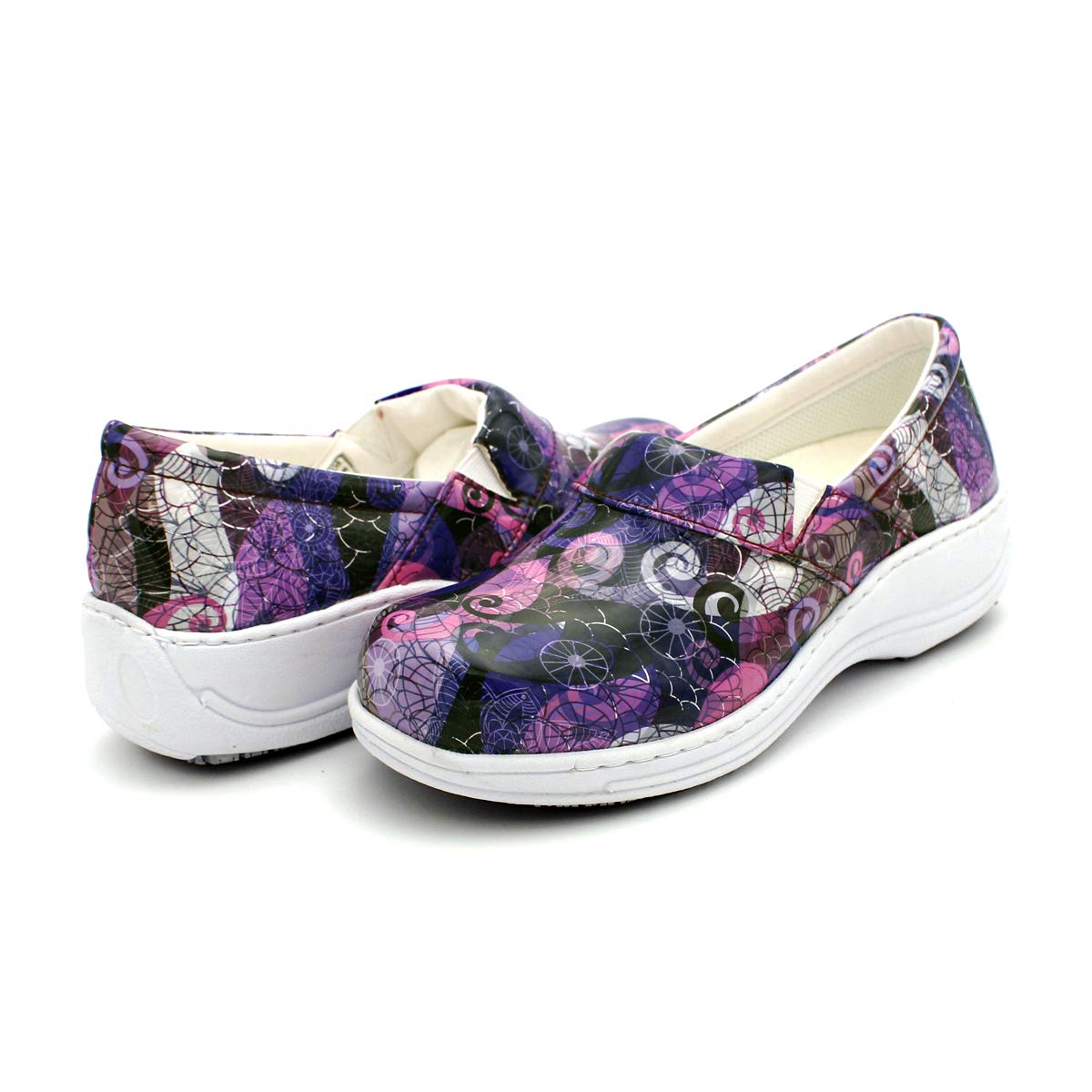 Laforst Women's Rachel Slip-Resistant Nursing Shoes - Comfortable Work Shoes for Nurses, Waitresses & Waiters - Breathable Manmade Upper Slip-On Clogs - Ideal for Hospital Shifts, Restaurant Service & Healthcare Work