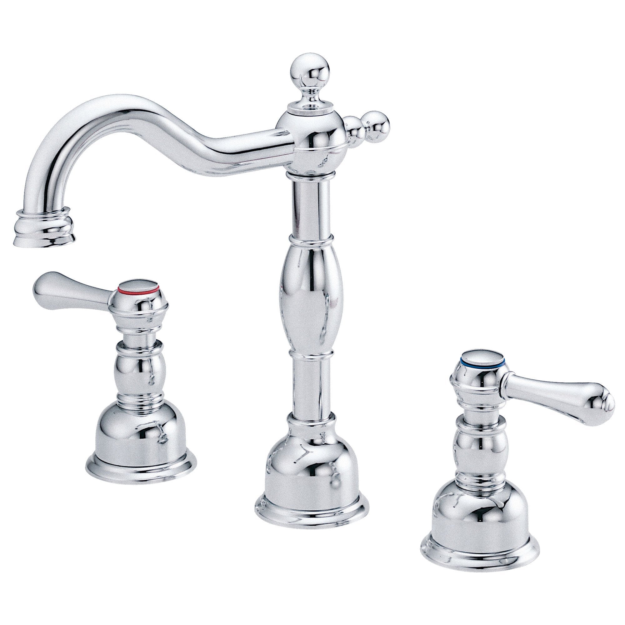 Danze Opulence Chrome Traditional Widespread Roman Tub Filler Faucet with Rough-in Valve | Luxury Bathroom Fixture for Spa-Like Experience