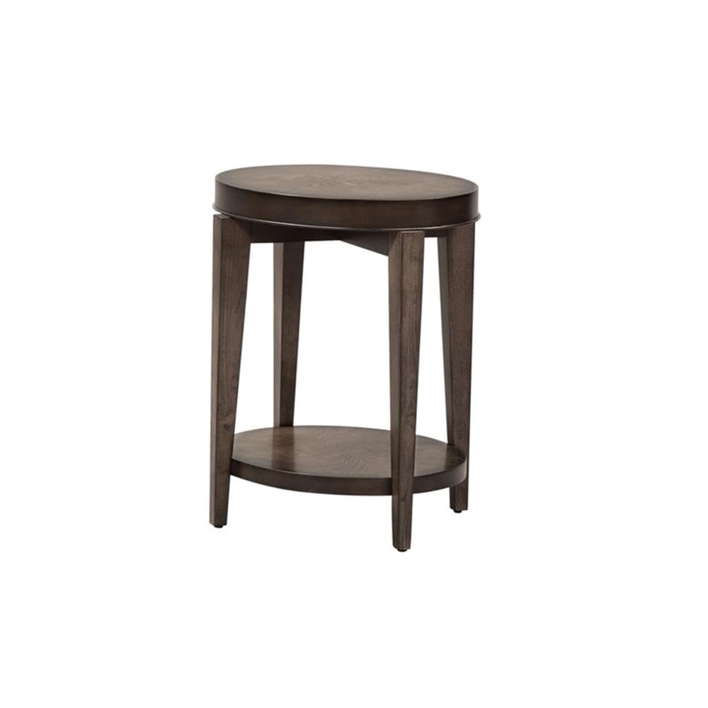 Liberty Furniture Industries Penton Oval Chair Side Table - Stylish End Table for Living Room, Bedroom & Office - Perfect for Coffee, Books & Decor