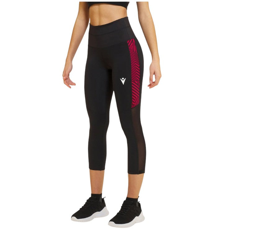 Malgrats Women's 7/8 High Waist Yoga Leggings - Red Workout Pants for Running, Gym & Lounge - Comfortable Tummy Control Athletic Tights