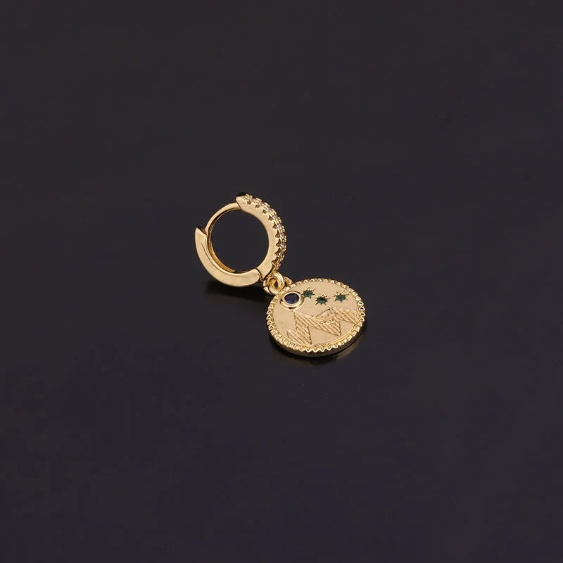 18K Gold Hoop Earrings for Women - Dangle Huggie Earrings Set, Boho Chic Hoop Earrings Jewelry | Perfect for Wedding, Party & Everyday Wear | HSPJ266