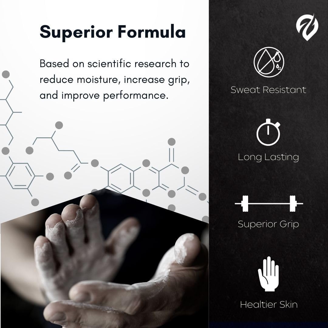 Liquid Chalk for Weightlifting & Gymnastics - Sweat Resistant, Long Lasting Grip Enhancer for Rock Climbing, Dancing & Strength Training | Mess Free Gym Chalk for Better Performance | Ideal for Athletes, Climbers & Fitness Enthusiasts