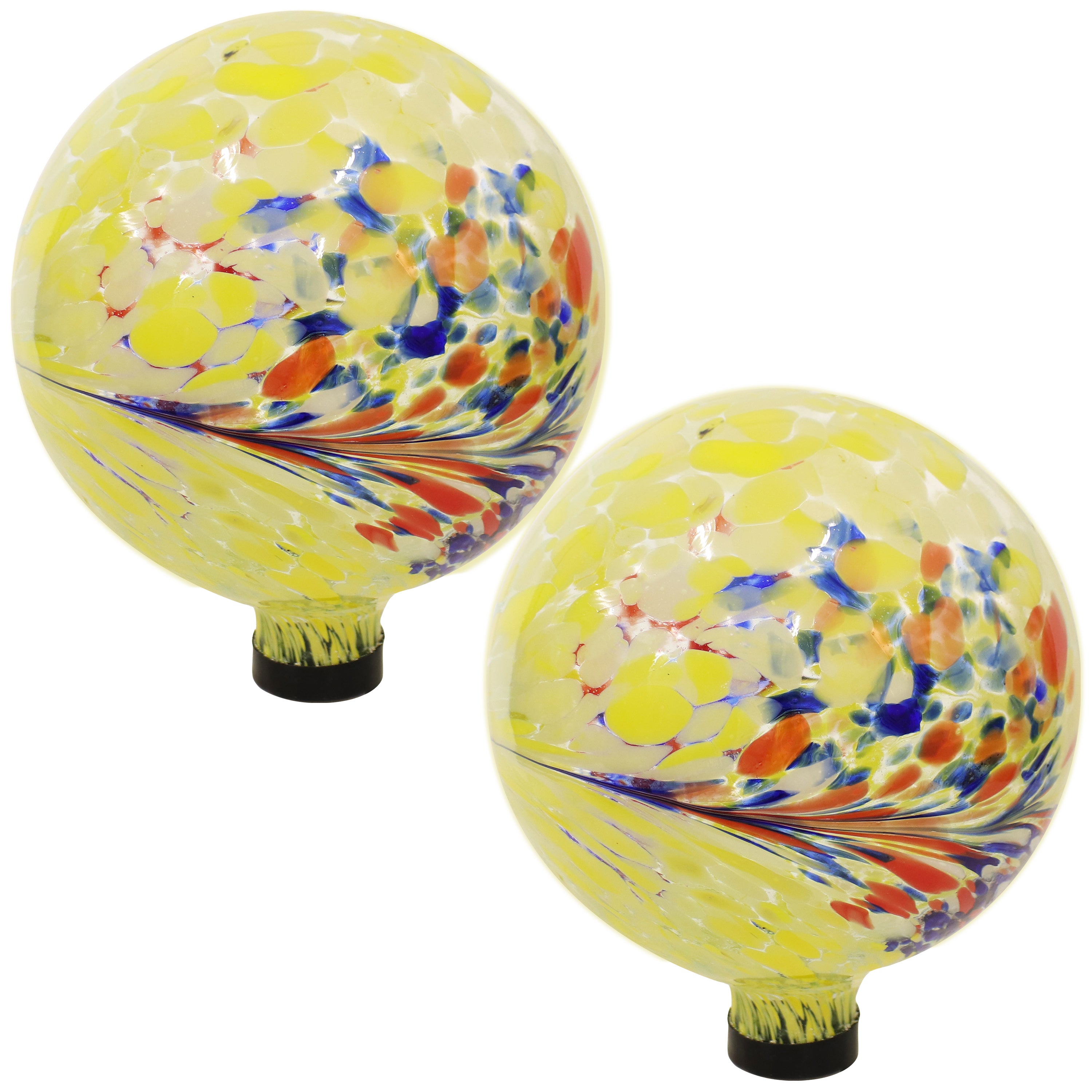 Sunnydaze 10-Inch Outdoor Glass Gazing Globe - Reflective Garden Decor for Patio, Yard & Landscaping - Perfect for Meditation Spaces & Zen Gardens