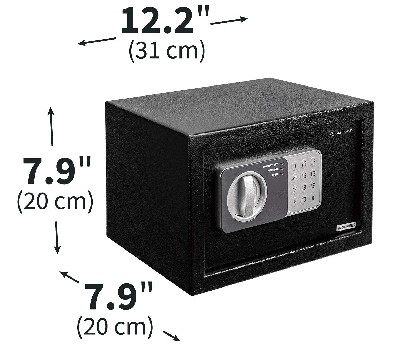 Genie Hand Time Lock Safe with Weekly/Daily Timer - B-Class Security Lock & Anti-Bounce Technology - Perfect for Home, Office, and Retail Cash Management