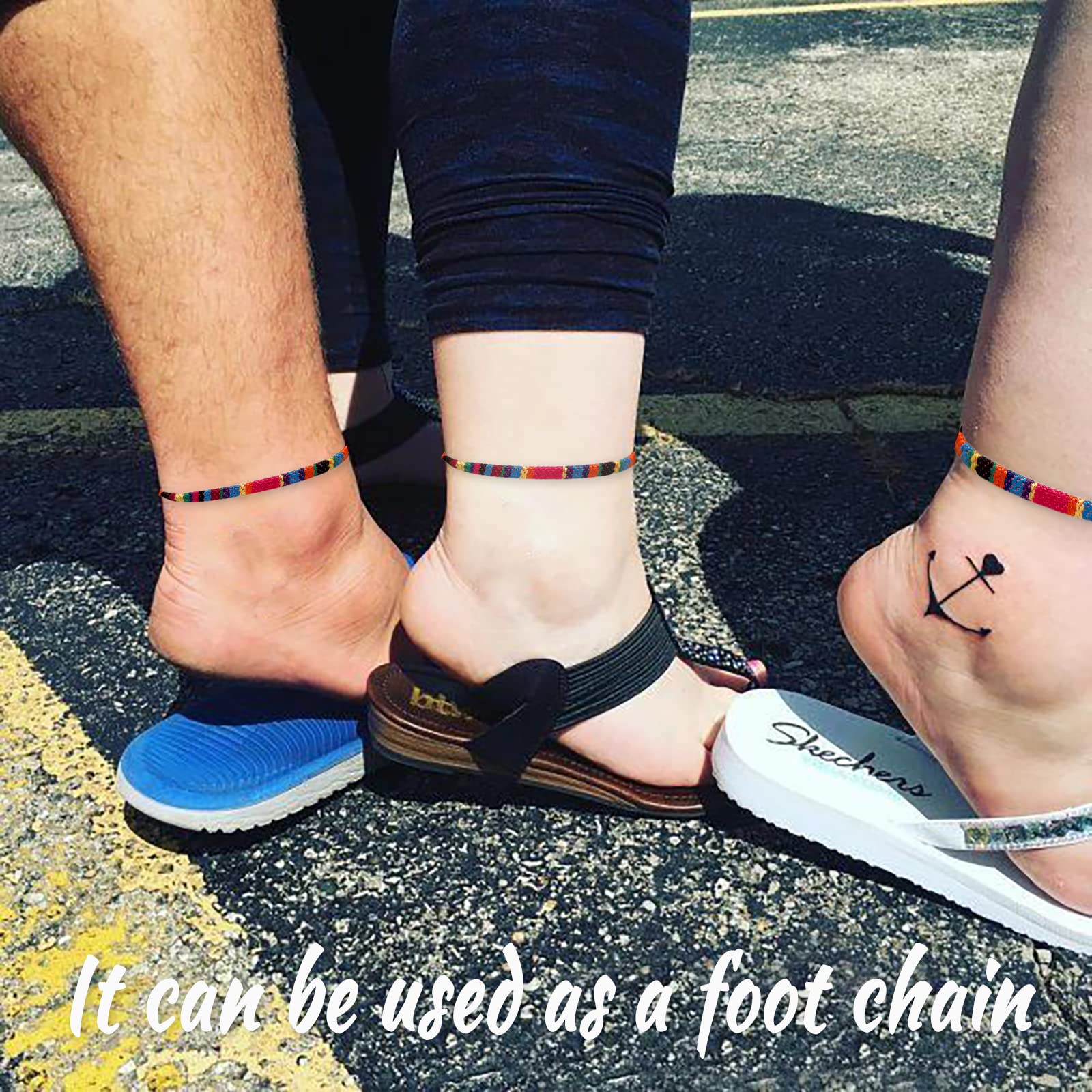 Handmade Bohemian Style Adjustable Waterproof Anklet Bracelet for Women - Perfect for Beach, Summer, and Boho Fashion Accessories