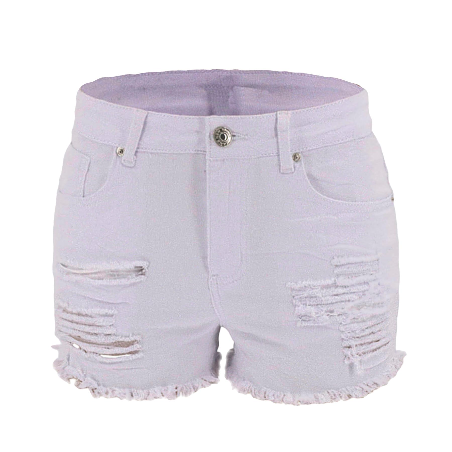 Atditama Women's Ripped Denim Shorts - Stretch Skinny High Waist Frayed Jean Shorts for Summer | Casual & Beach Wear | Perfect for Outings, Vacations & Street Style