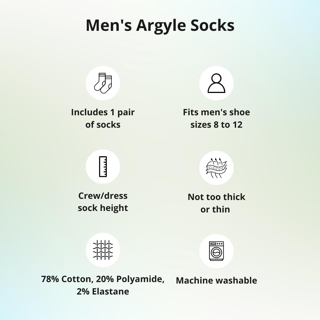 Tiemart Men's Athletic Socks - Breathable Cotton Crew Socks for Men Size 8-12 - Perfect for Running, Hiking & Everyday Wear