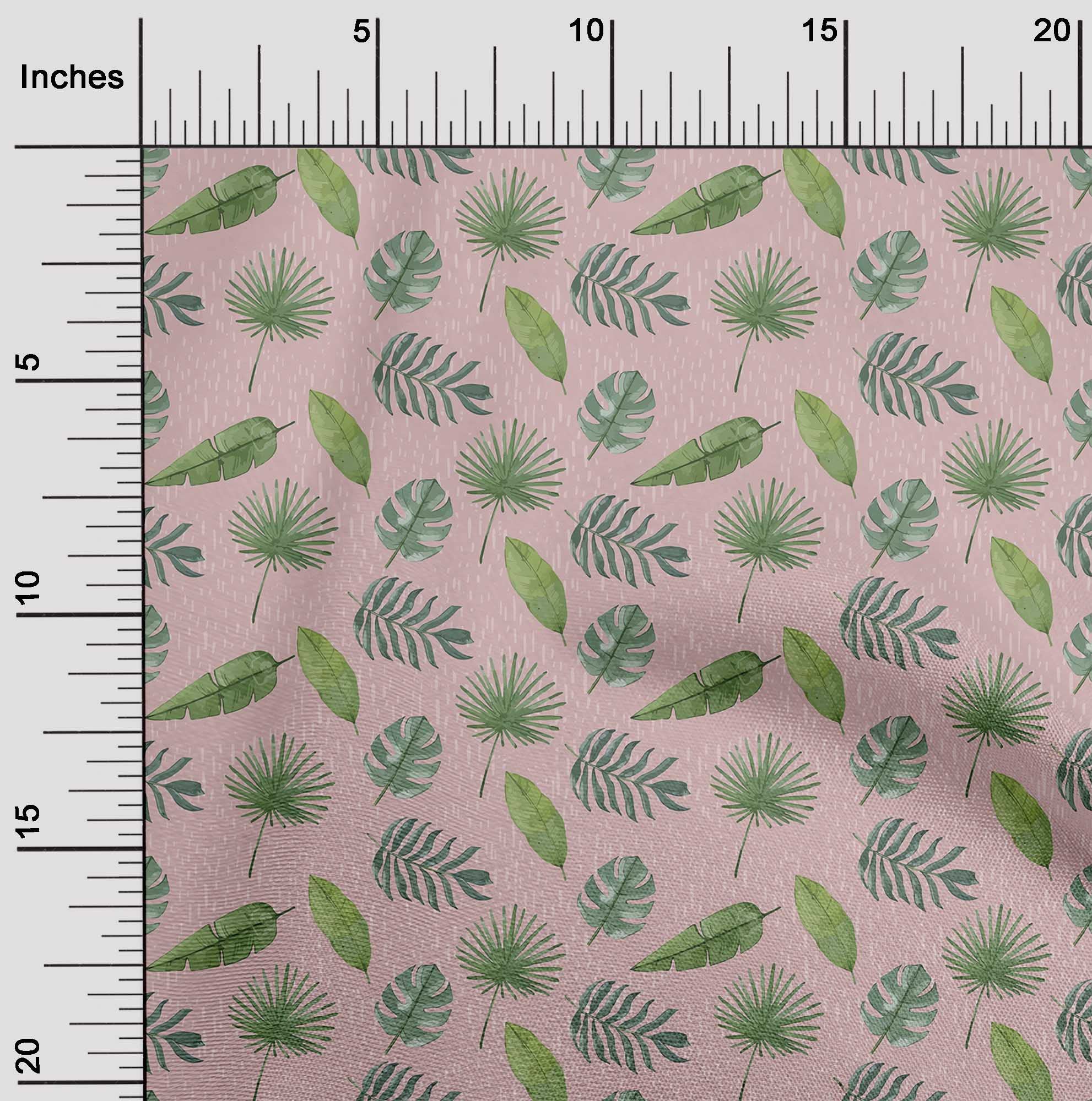 oneOone Cotton Cambric Pink Fabric - Ocean Underwater Life Print Dress Material - 56 Inch Wide Fabric by The Yard - Perfect for DIY Dresses, Quilting & Home Decor Projects