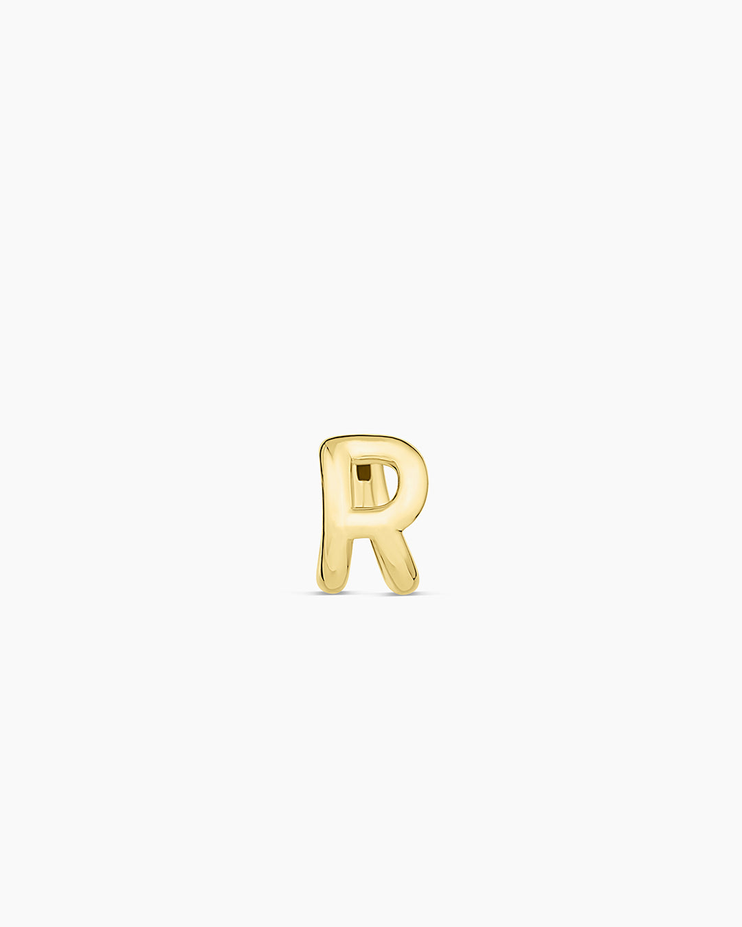 Alphabet Single Huggie Earrings - Minimalist Gold Plated Initial Letter Studs for Women - Perfect for Everyday Wear, Gifts & Special Occasions