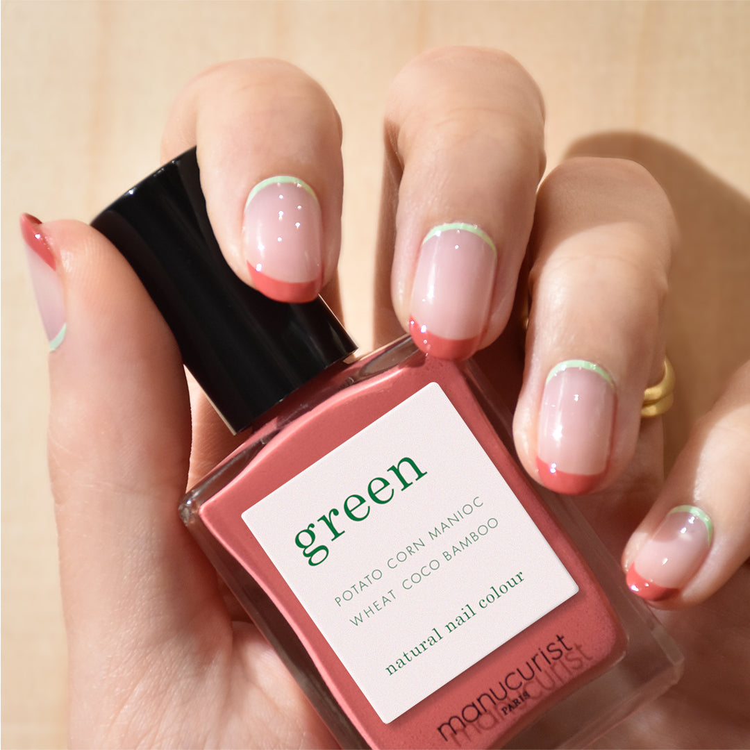 Bois de Rose Green Nail Polish - Vegan & Long Lasting Nail Lacquer for Women - Perfect for Everyday Wear, Parties & Special Occasions
