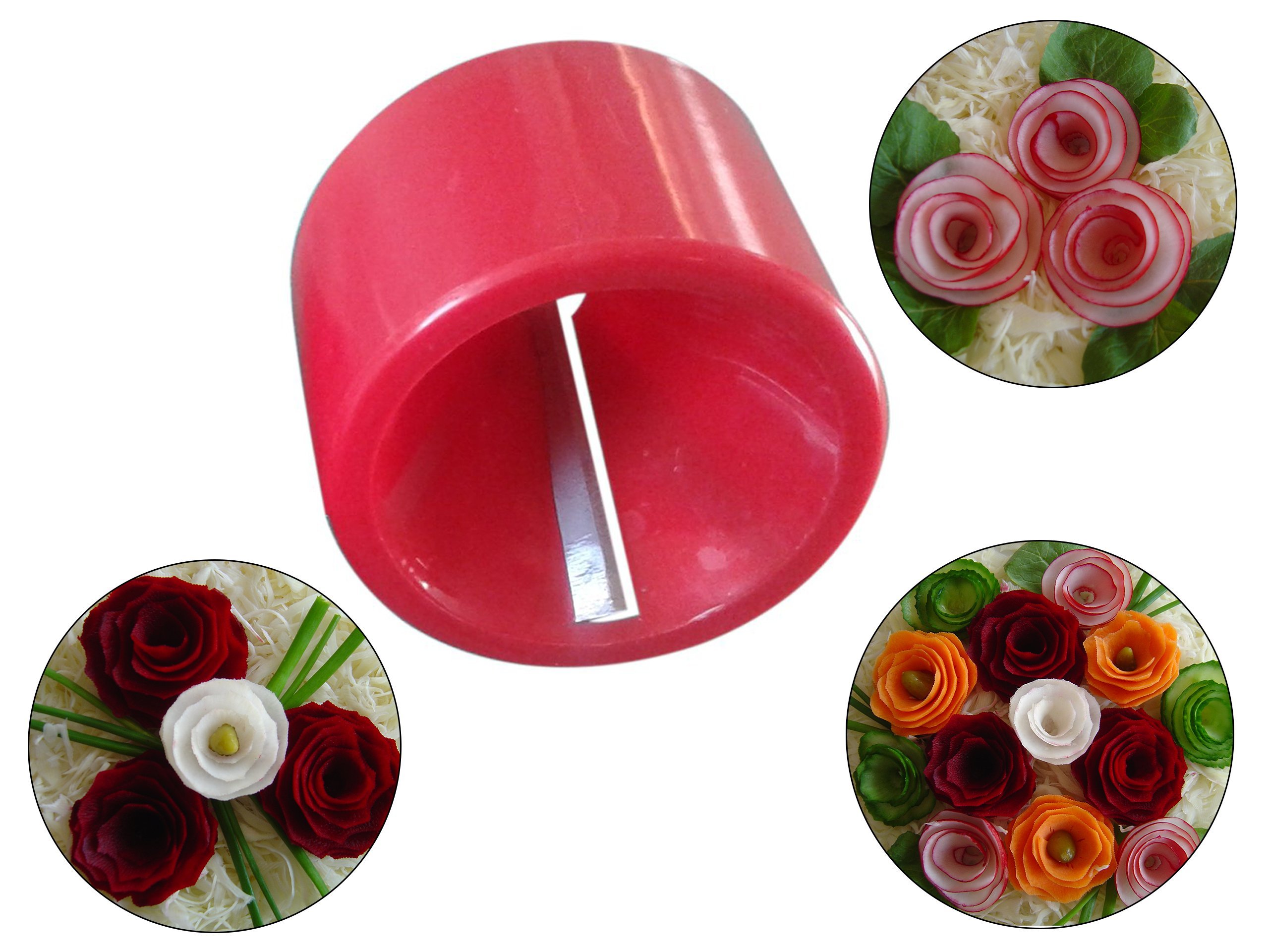 Spiral Vegetable Slicer & Fruit Twister - 5-in-1 Kitchen Gadget for Zucchini Noodles, Carrot Ribbons & Healthy Meal Prep - Perfect for Salad, Stir Fry & Low-Carb Recipes