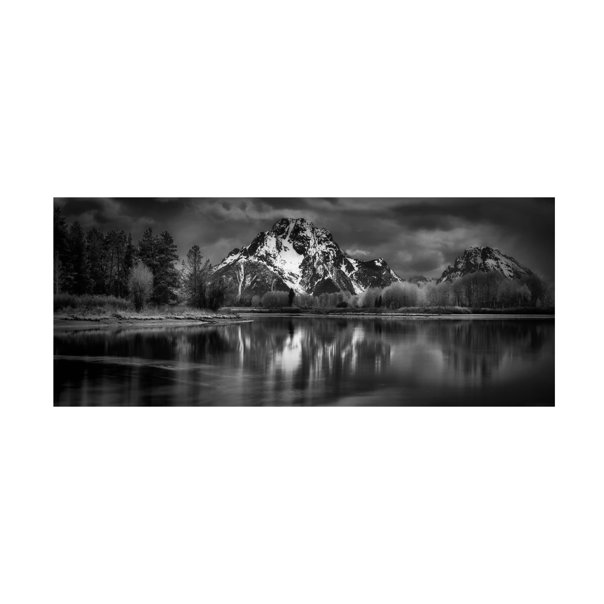 Trademark Fine Art 'Peaceful Reflection' Canvas Wall Art by Atul Chopra - Serene Landscape Painting for Living Room, Bedroom & Office Decor