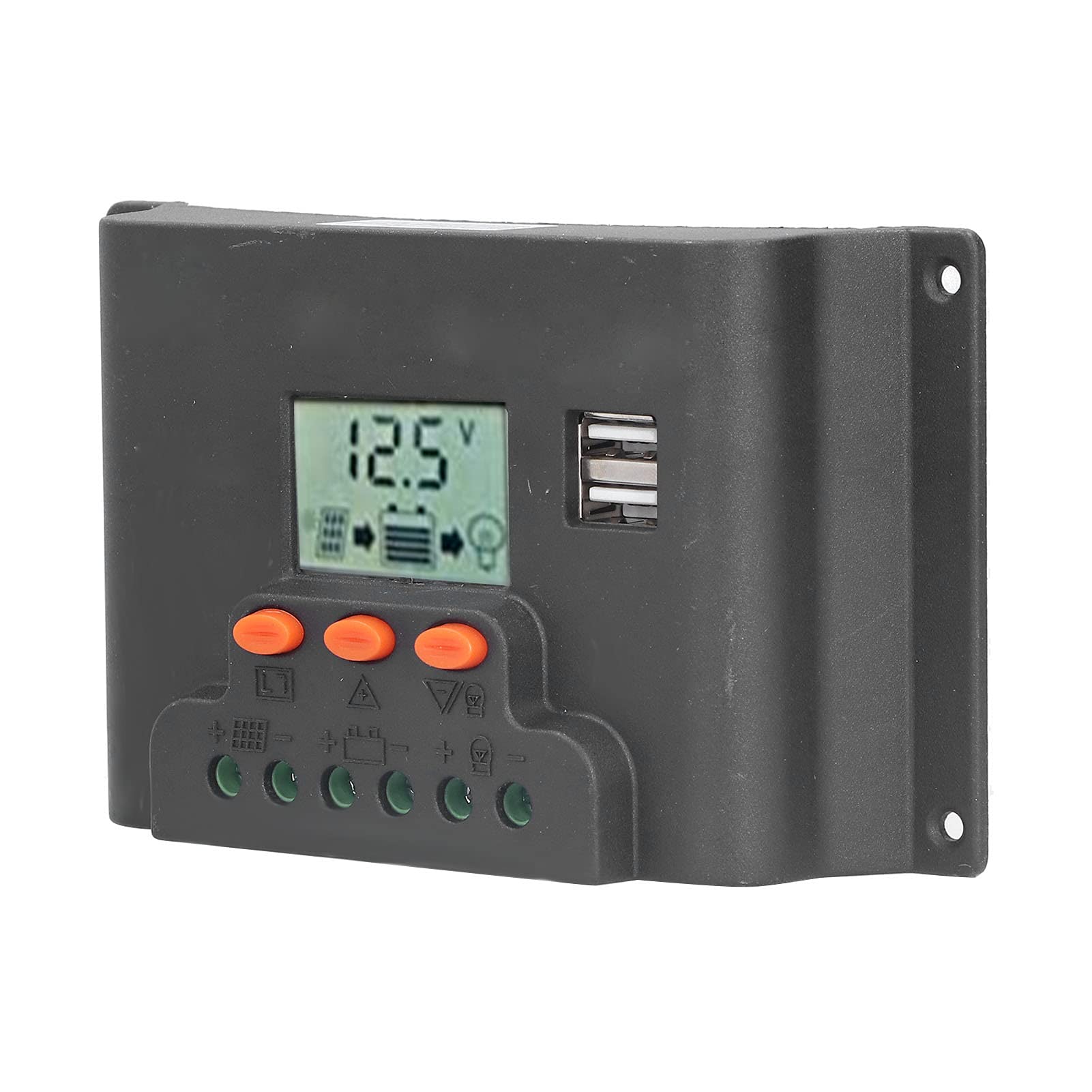 Best Solar Panel Charge Controller - Dual USB Port for Phones, Tablets, Laptops - MPPT Solar Regulator for Home, RV, Camping & Outdoor Power Supply