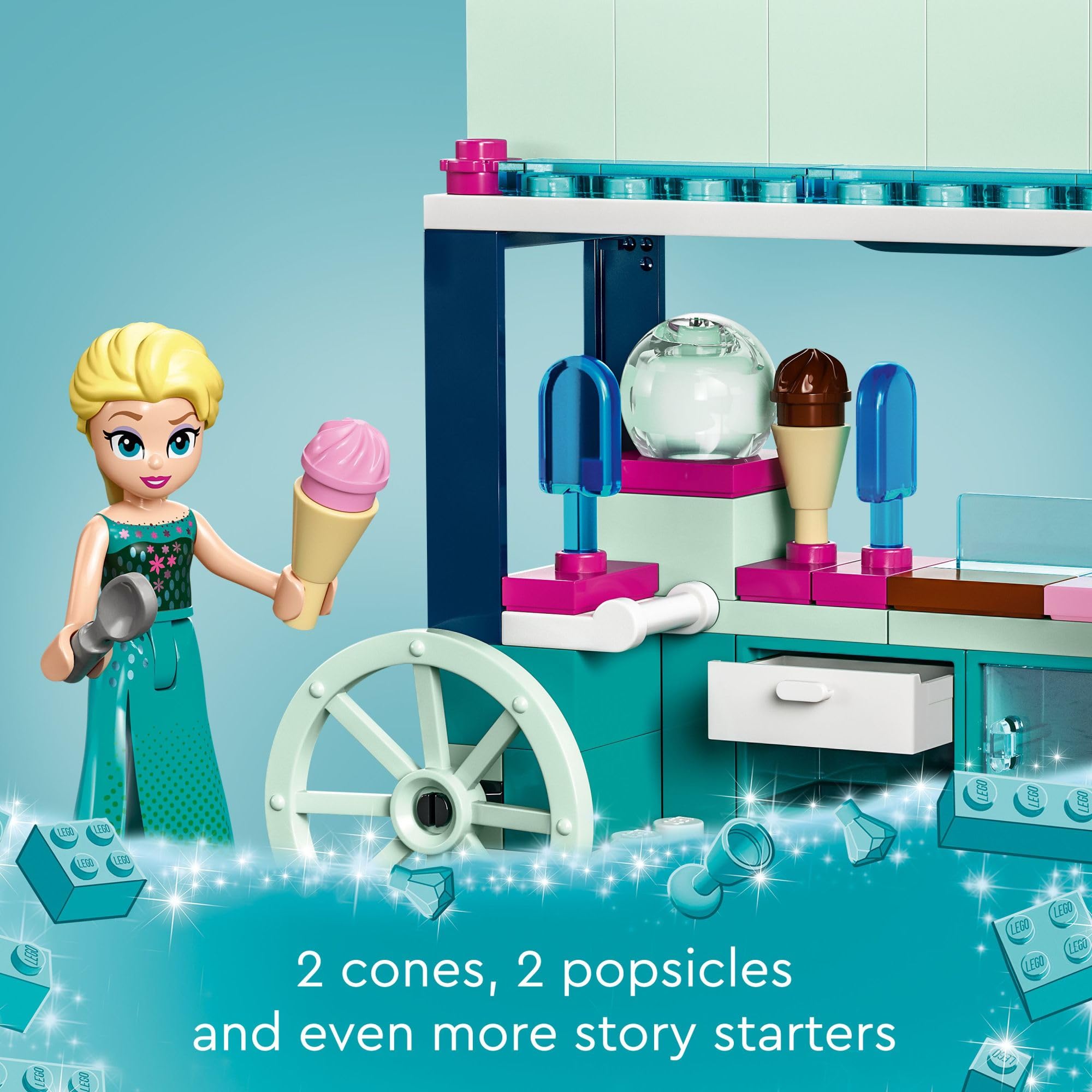 LEGO Disney Frozen Elsa’s Frozen Treats Building Set with Elsa Mini-Doll & Snowgie Figure - Creative Gift for Kids Who Love Disney Princess Toys (43234) - Perfect for Birthday Gifts, Playtime & Frozen-Themed Collections