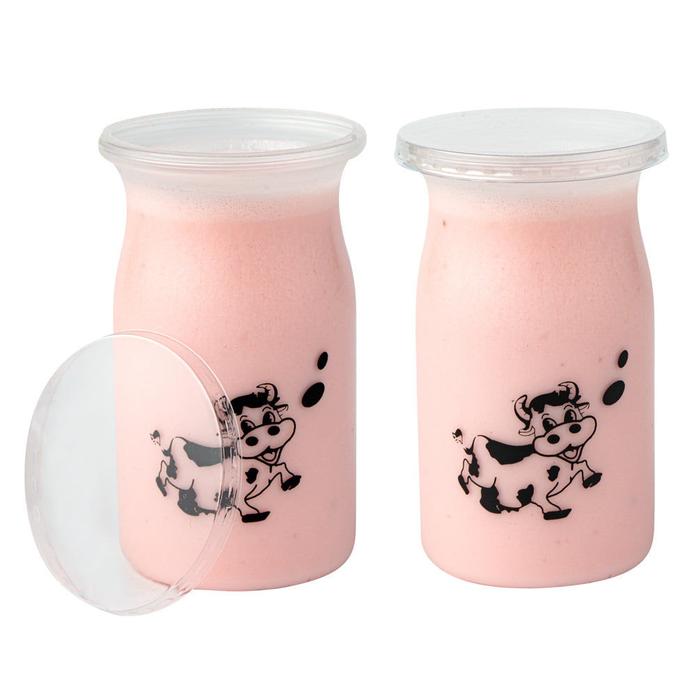 5 oz Clear Plastic Yogurt Cups with Lids - 2.25