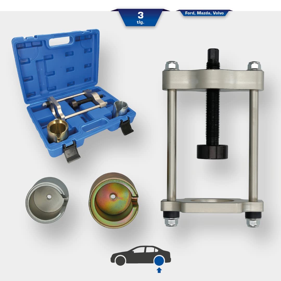 Ford Mazda Volvo Rear Axle Suspension Arm Bush Tool Kit - 4-Piece Set for Smooth Suspension Repair | Perfect for DIY Mechanics & Professional Auto Shops