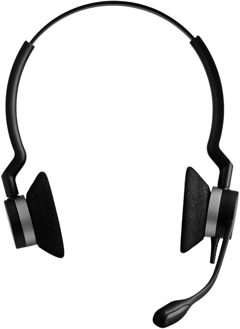 Jabra Biz 2300 USB UC Duo Wired On-Ear Headset - Noise Cancelling Office Headphones for Call Centers, Remote Work & Business Communications (Black)