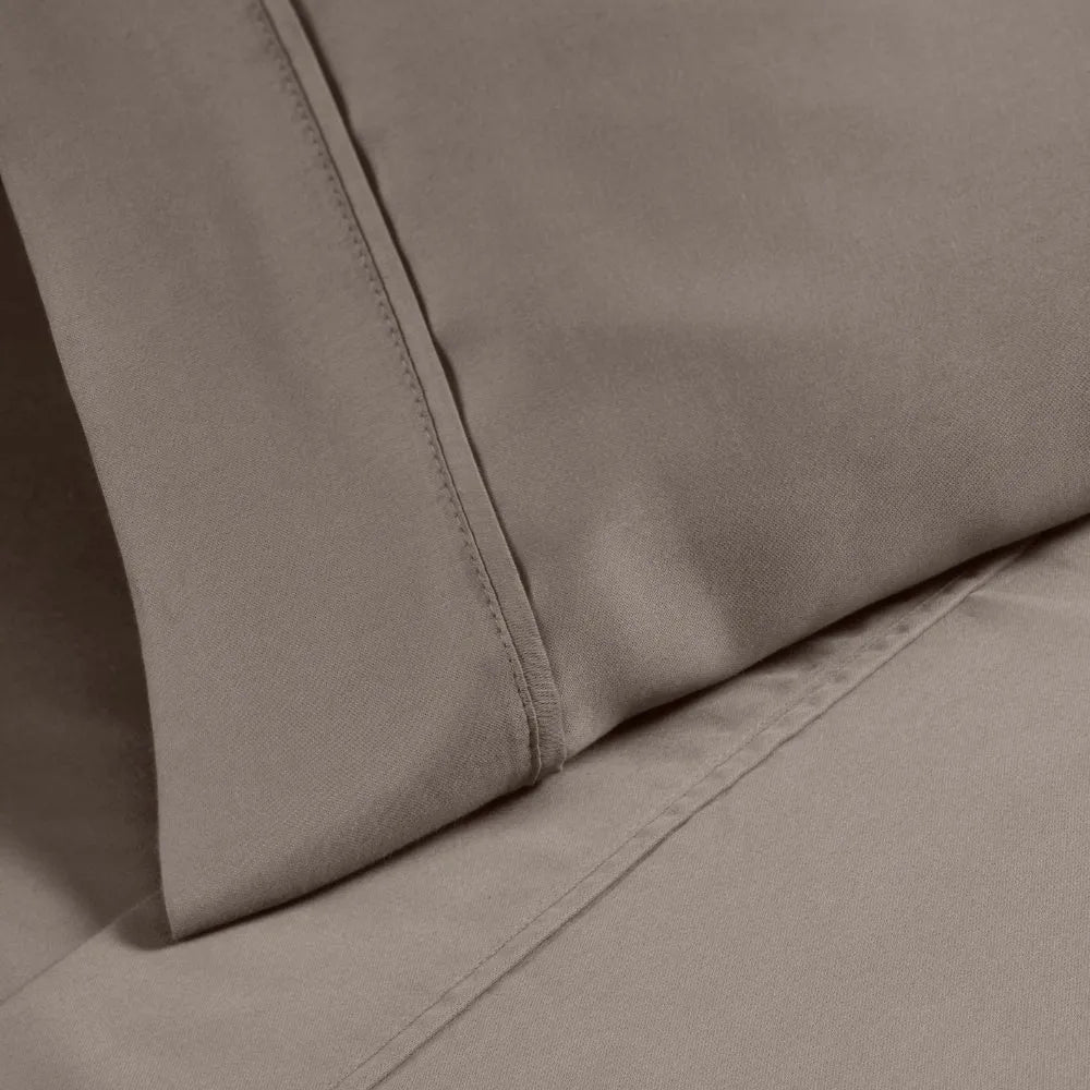 Premium 1200 Thread Count Cotton Blend 2-Piece Solid Pillowcase Set - Ultra Soft & Breathable Bedding for Side Sleepers & Hot Sleepers - Perfect for Master Bedroom, Guest Room & Luxury Hotels