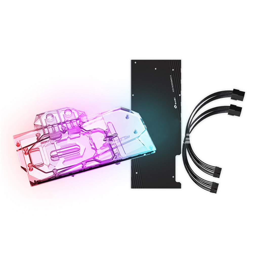 Bykski GPU Copper LED Water Cooling Block for Gigabyte RTX 3090/3080 Gaming Eagle Vision OC - 5V 3Pin RGB LED Water Block - High Performance PC Liquid Cooling for Gaming Rigs & Workstations