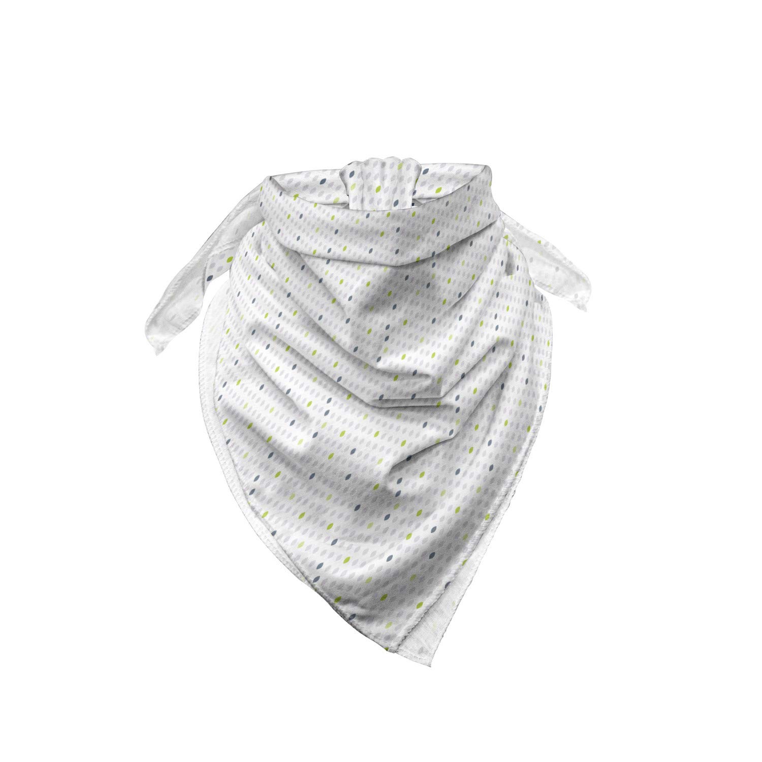 Ambesonne Minimalist Bandana - Soft Oval Polka Dots Unisex Head Scarf & Neck Tie for Men Women - Perfect for Outdoor Activities, Music Festivals, and Fashion Accessories