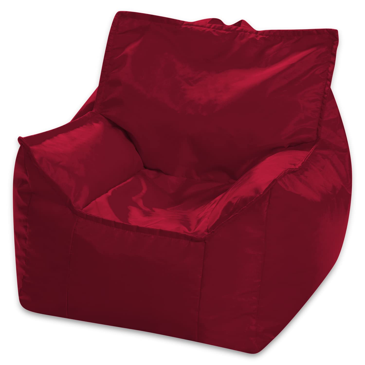 Premium Microsuede Gaming Bean Bag Chair - Newport Red Ergonomic Comfort for Video Games, Movie Nights & Reading Lounge - Perfect for Bedrooms, Dorms & Game Rooms