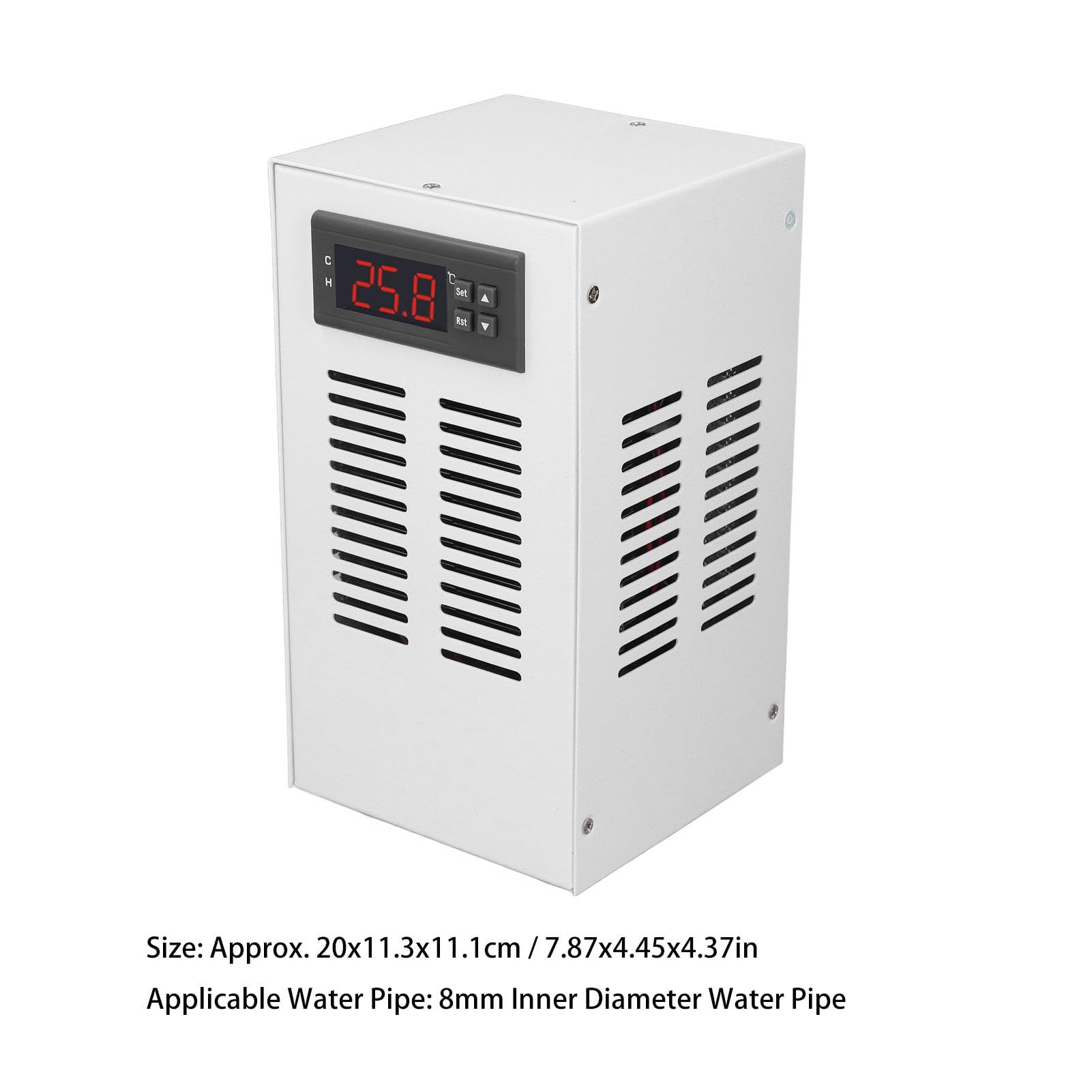 **Aquarium Water Chiller – Fast Cooling & Quiet Operation for 20L Fish Tanks – Maintains Optimal Temperature with Hose & Pump (US Plug) – Ideal for Home & Office Aquariums**
