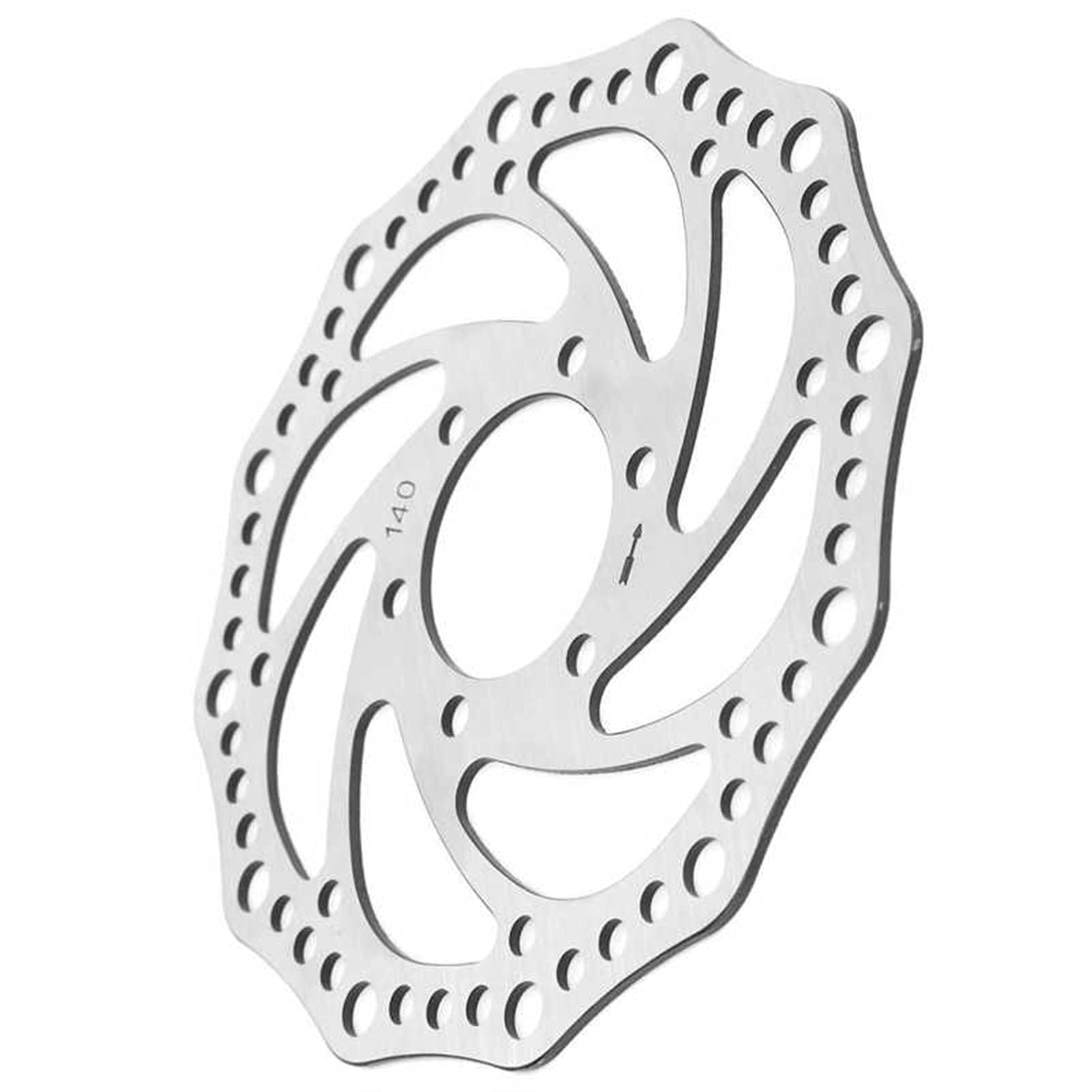 140mm Stainless Steel Electric Scooter Brake Disc Rotor - 6 Hole 37mm Inner Diameter for E-Scooters & Bikes | Durable Bike Accessories for Commuting & Urban Riding