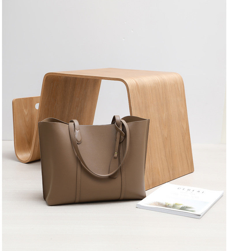 Premium Large Capacity Soft Leather Work Tote Bag for Women - Stylish Professional Laptop Bag for Office, Business Travel & Daily Commute