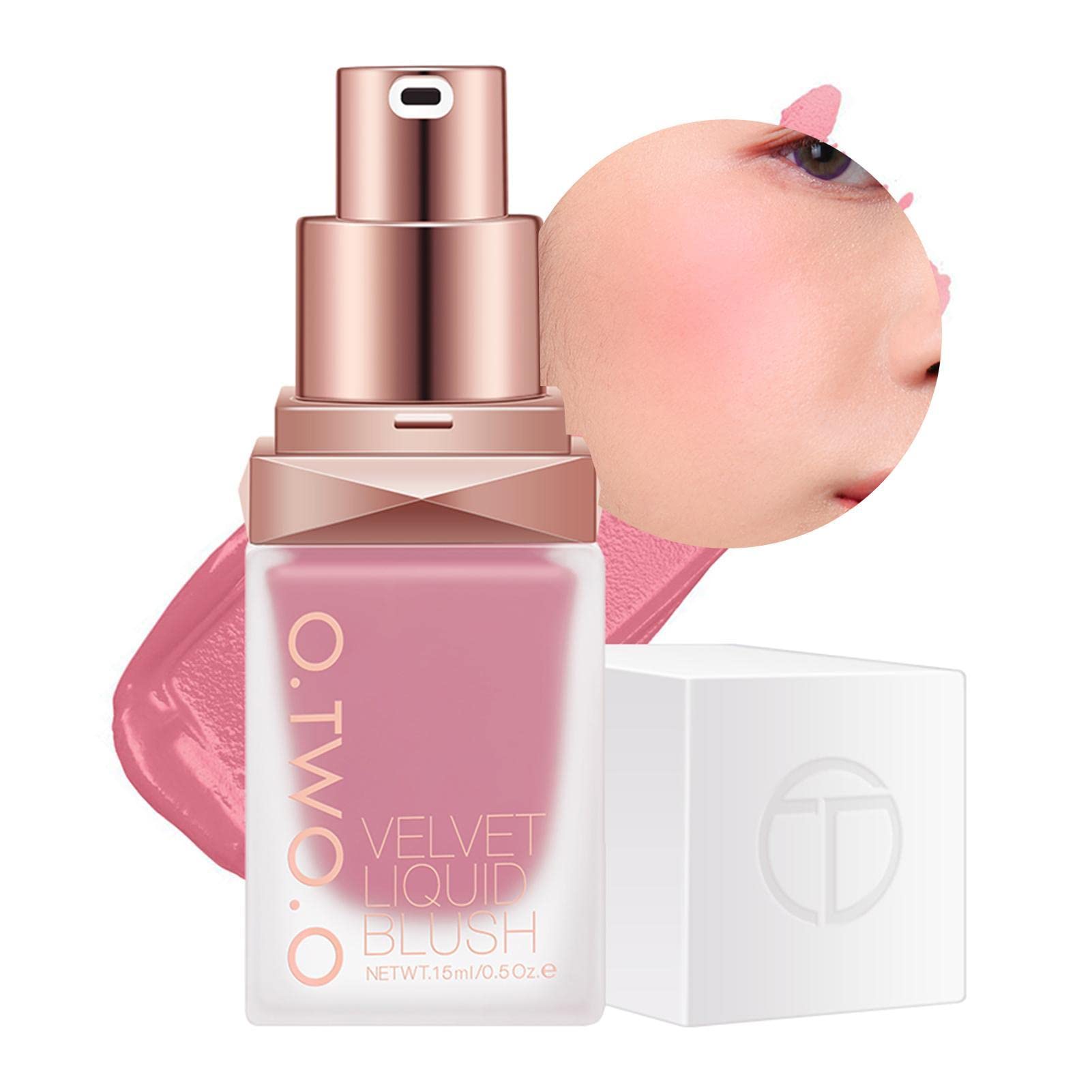 Fowybe Liquid Blush - Lightweight Long-Lasting Cream Blush | Waterproof Natural Matte Makeup for Cheeks | Perfect for Daily Wear, Date Night & Special Occasions