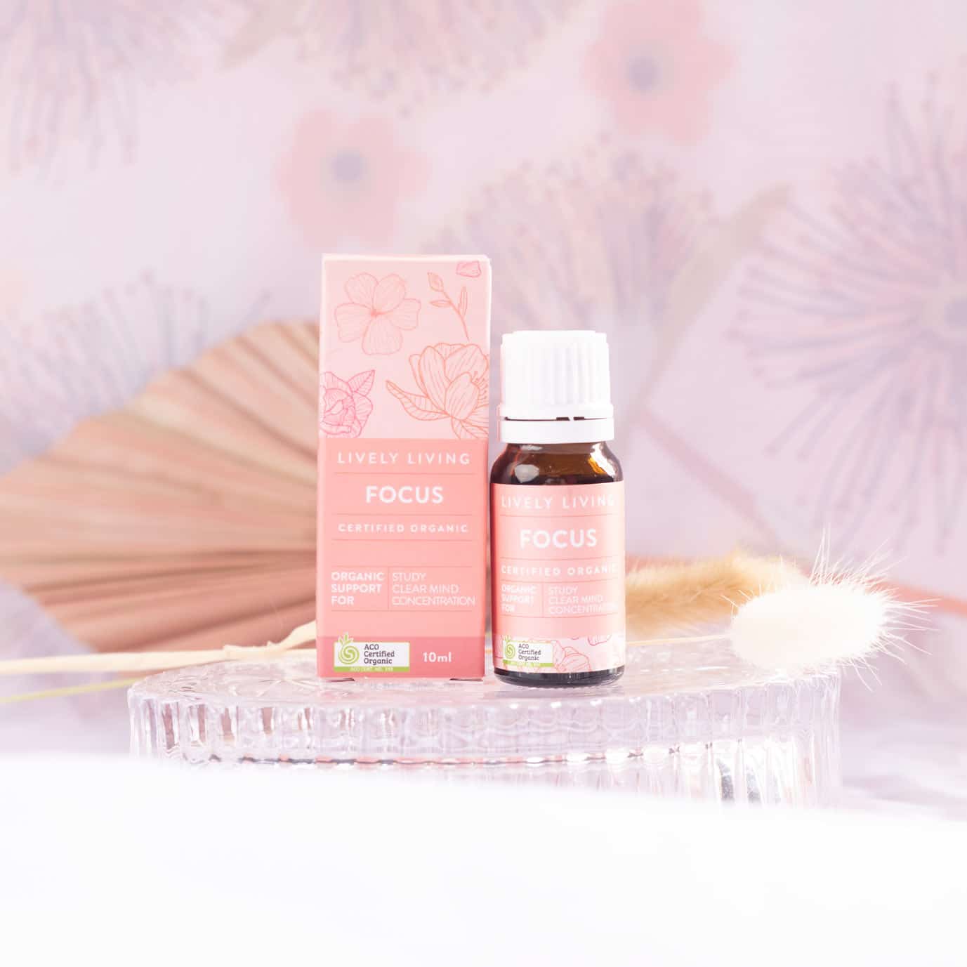 Certified Organic Focus Essential Oil - 10ml Pure & Natural for Aromatherapy, Meditation & Stress Relief - Perfect for Diffusers & Massage