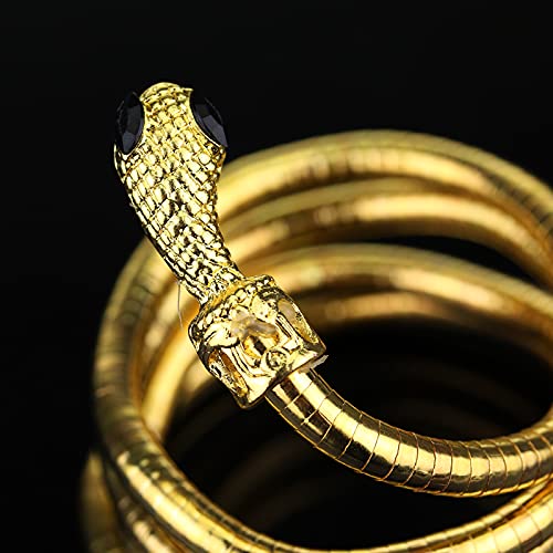 QUICKSWAP The Mortal Instruments City of Bones Isabelle Serpent Snake Bangle Bracelet - Silver, Gold, Rose Gold | Gothic Jewelry for Women | Perfect for Cosplay, Halloween & Fantasy Outfits
