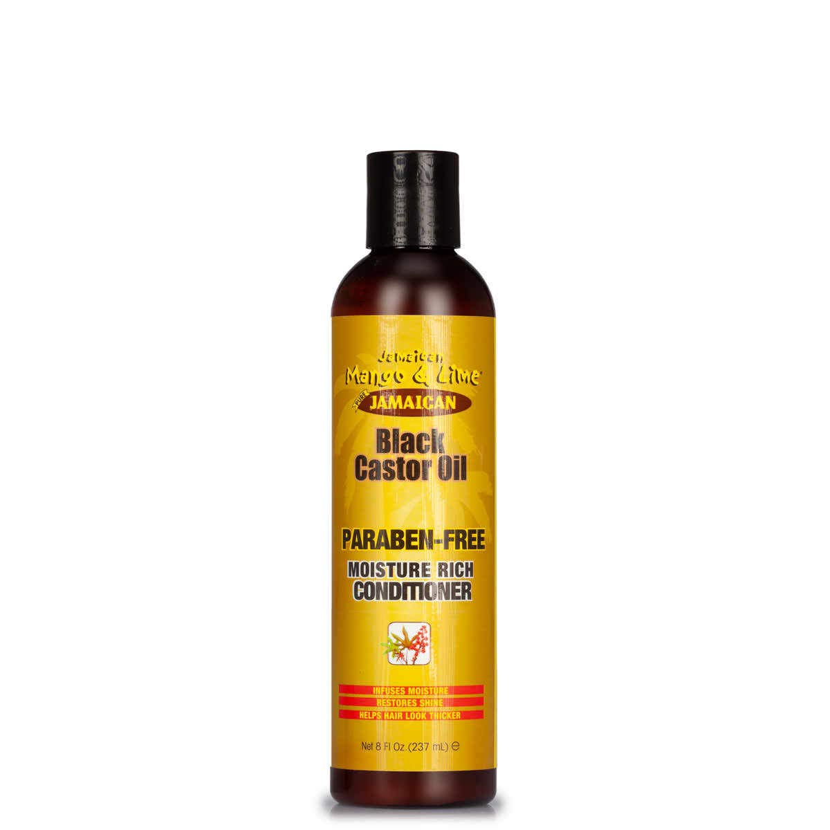 Jamaican Mango & Lime Black Castor Oil Conditioner - 8oz Paraben-Free Hair Treatment for Dry, Damaged Hair - Deep Moisturizing & Repair for Natural, Curly, Relaxed Hair Types - Salon Quality Hair Care at Home