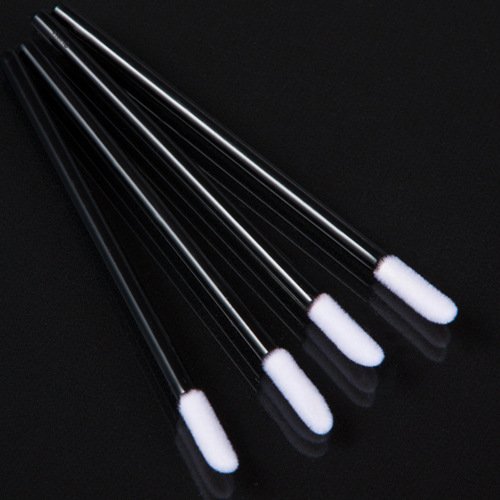 KOLIGHT® Disposable Lip Brush Applicators - 50pcs Black Lipstick & Gloss Wands for Precise Makeup Application - Perfect for Salons, Makeup Artists & Personal Use