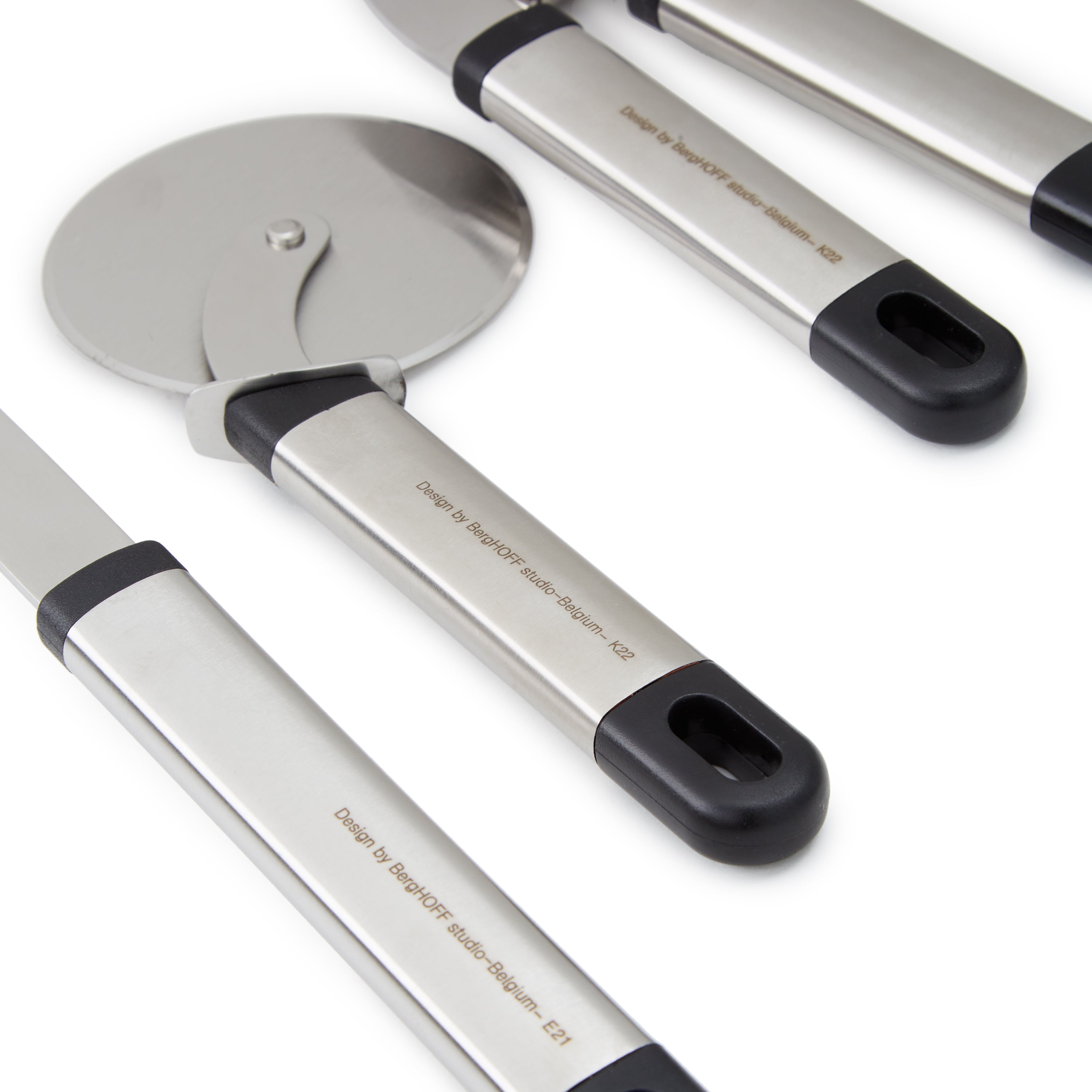BergHOFF Essentials 3-Piece Stainless Steel Italian Kitchen Tool Set - Perfect for Pasta Making, Cooking & Baking