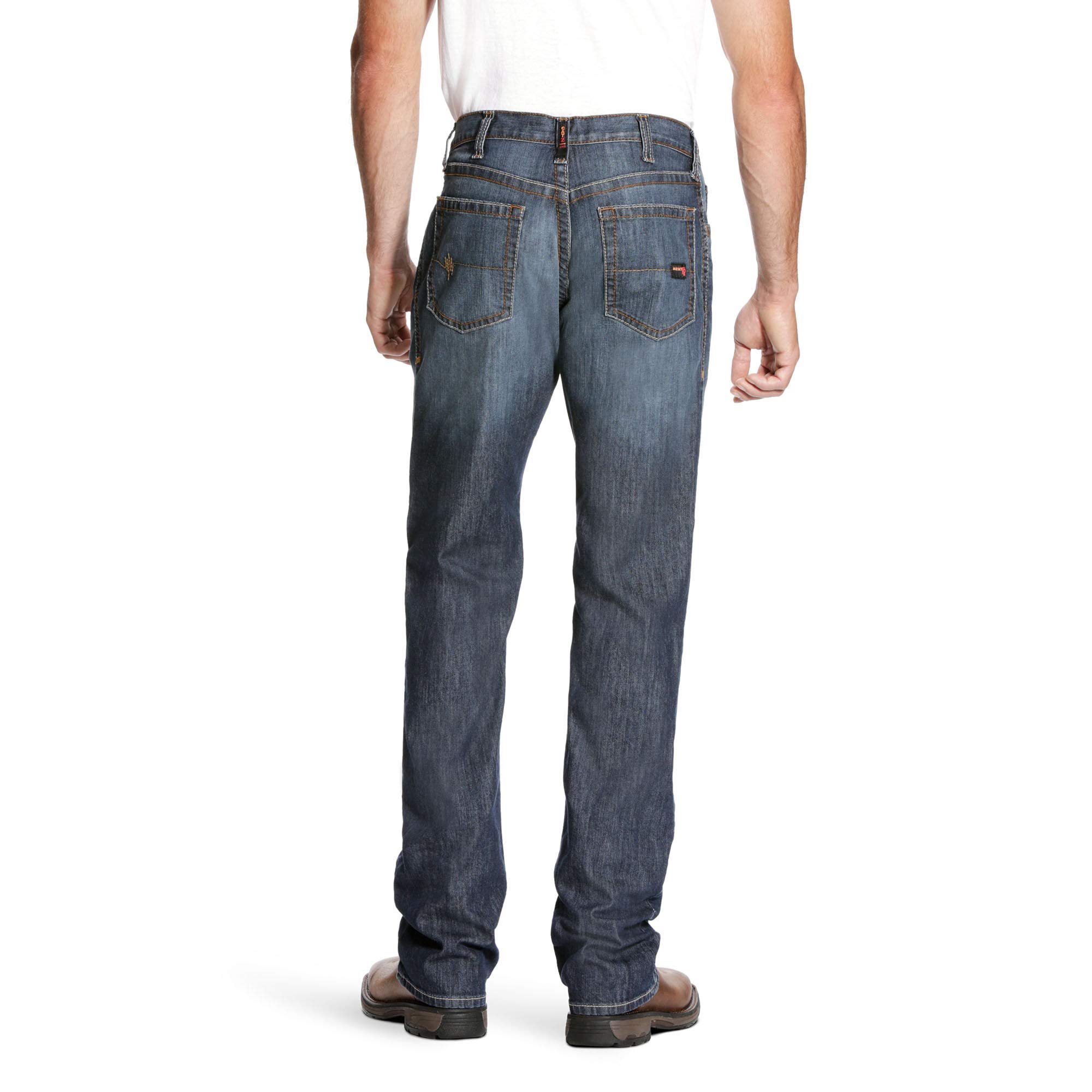 ARIAT Men's Flame Resistant M4 Low Rise Boot Cut Jeans - Durable Work Pants for Construction, Welding & Outdoor Jobs