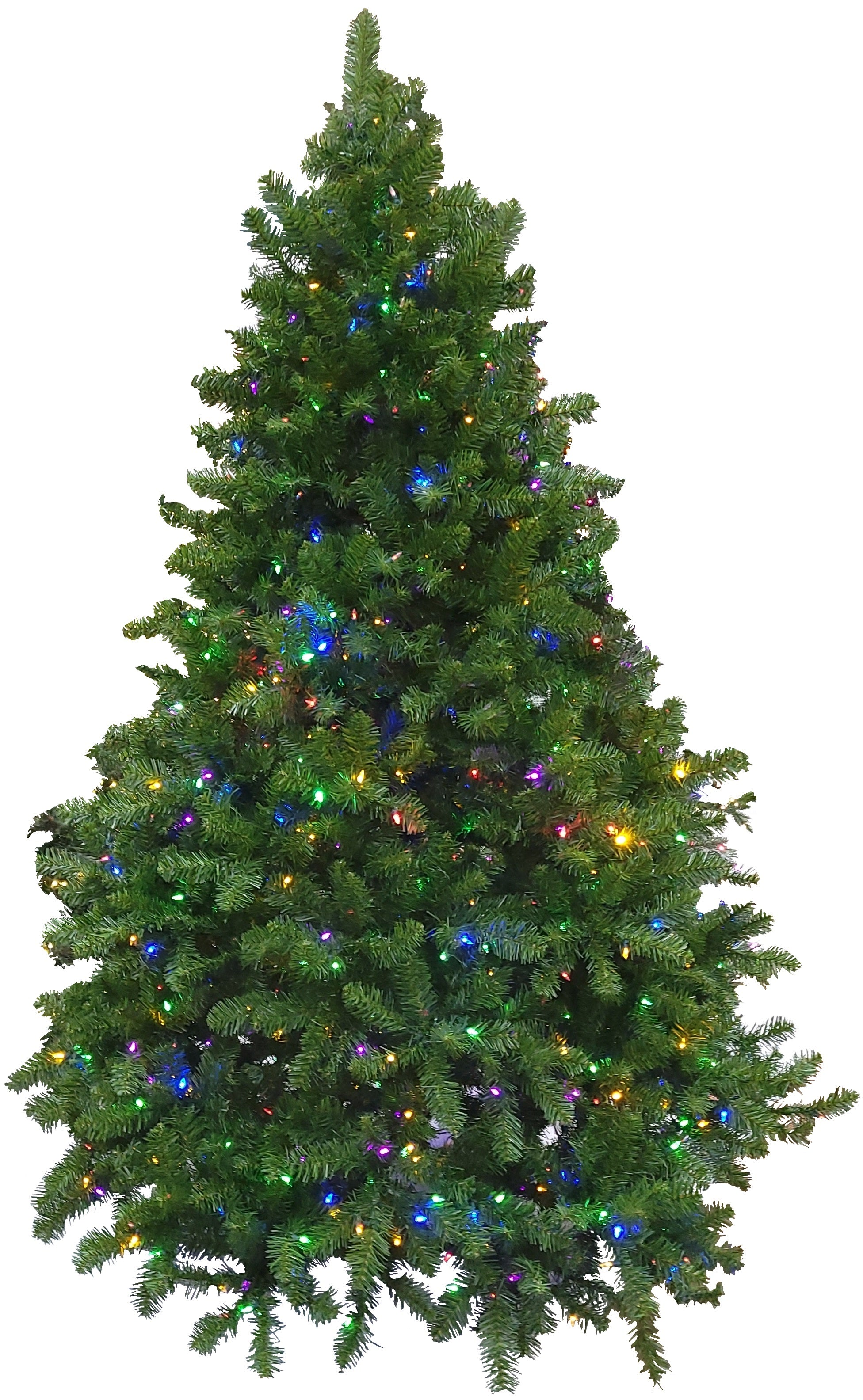 7.5-Foot Monterey Instant Lite Pole Dual-Color Artificial Christmas Tree - Perfect for Holiday Decor, Home, Office & Party Decorations