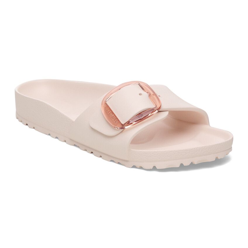 Birkenstock Madrid Big Buckle EVA Sandals - Light Rose | Comfortable Slip-On Slides for Women | Perfect for Beach, Pool & Summer Outfits