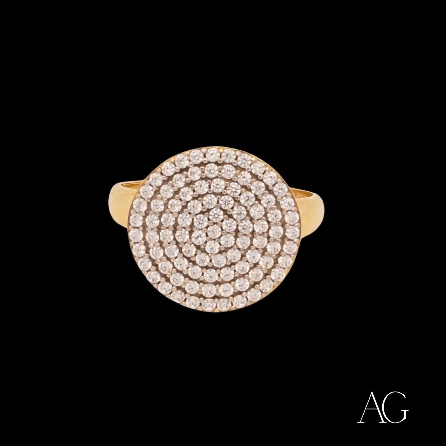 18K Gold CZ Ring for Women – Timeless Elegance Wedding, Engagement & Anniversary Jewelry Gift – Perfect for Bridal, Party & Special Occasions