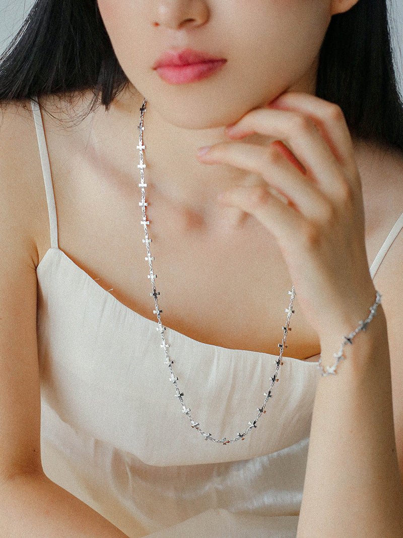 Simple Cross Bracelet for Women - Gold & Silver Plated Religious Jewelry - Perfect for Everyday Wear, Gifts & Church Occasions
