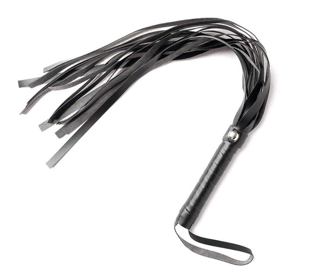 14-Piece BDSM Kit - Leather Restraints, Cuffs & Whip for Beginners | Bedroom Play