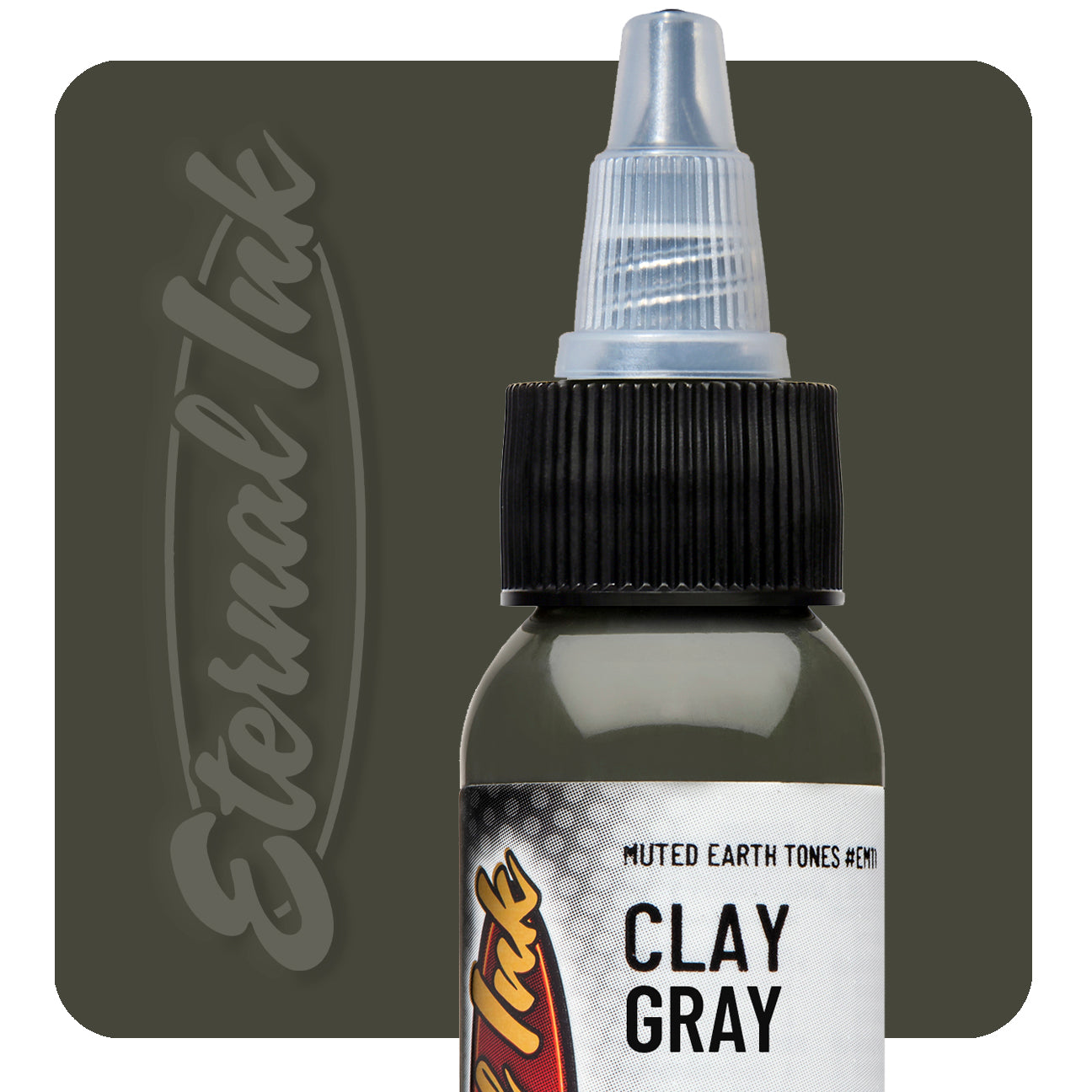 Eternal Muted Earth Tones Clay Gray Ink - Premium Waterproof Calligraphy Ink for Brush Pens, Dip Pens & Art Projects | Perfect for Hand Lettering, Journaling & Scrapbooking