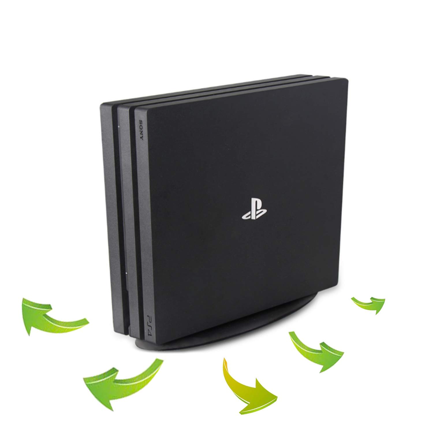 OSTENT Universal 2-in-1 Clear Vertical Stand Mount for Sony PS4 Slim & Pro Console - Secure Gaming Accessory for Compact Spaces & Better Airflow