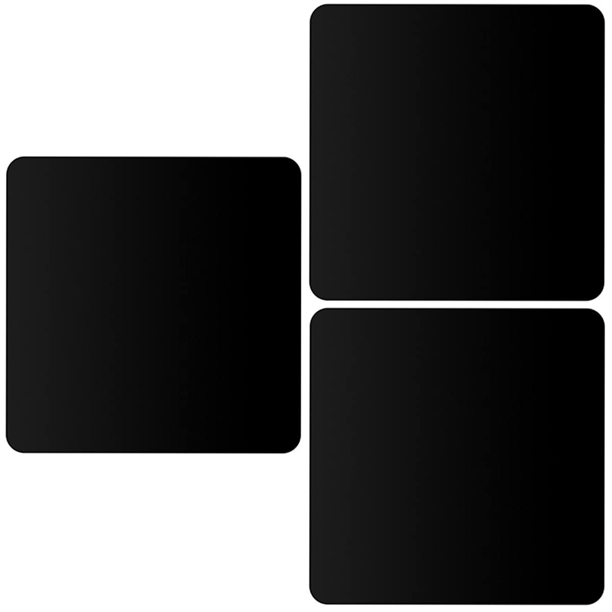 3pcs Black Acrylic Reflective Display Boards - Photography Background for Product Shoots, Home Wall Decor & Room Aesthetics - Perfect for Ecommerce, Instagram Photos & Studio Lighting Setups